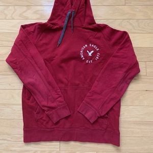 American Eagle red sweatshirt